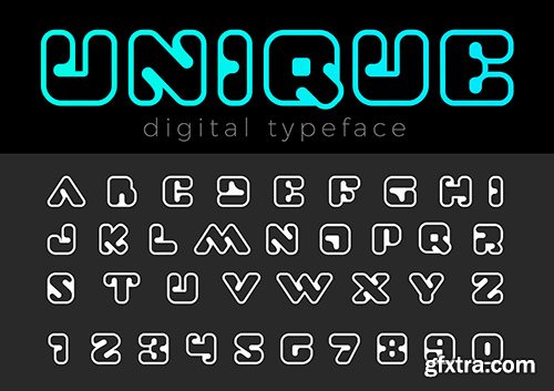Square Digital Font Square Digital Font