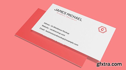 Isometric Business Card - Mockup Isometric Business Card - Mockup