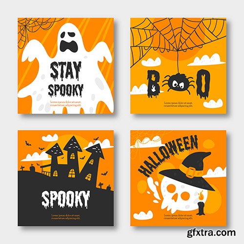 Halloween Instagram Post Collection Halloween Instagram Post Collection