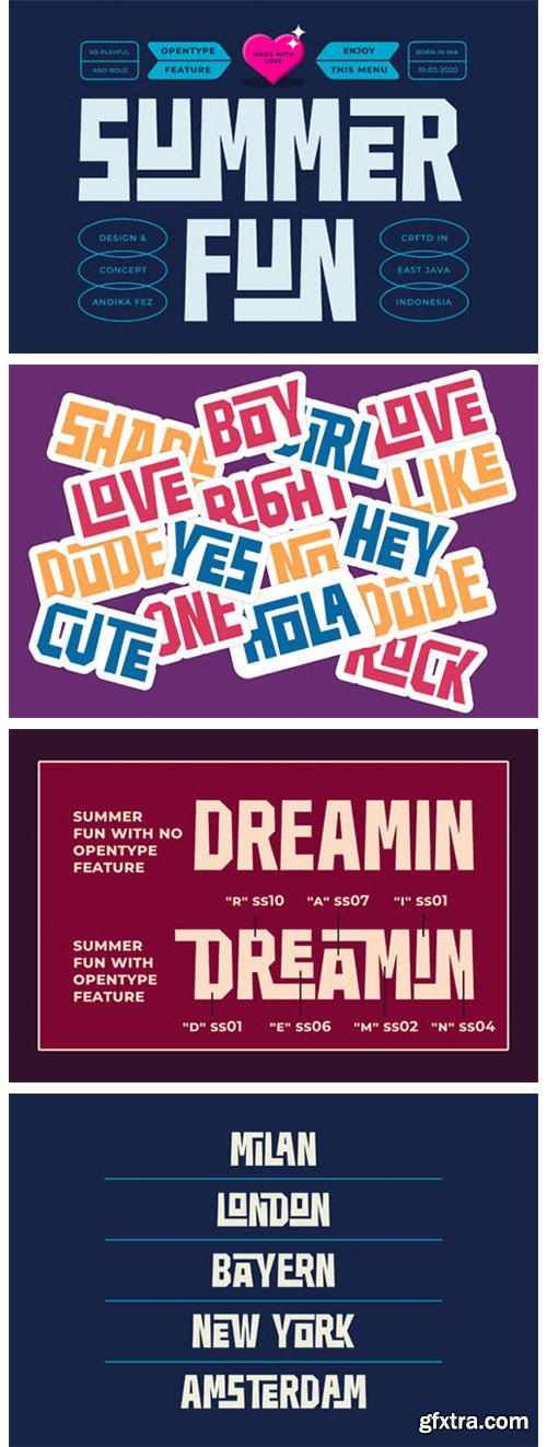 Summer Fun Font