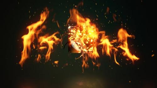Videohive - Fire Logo Reveal