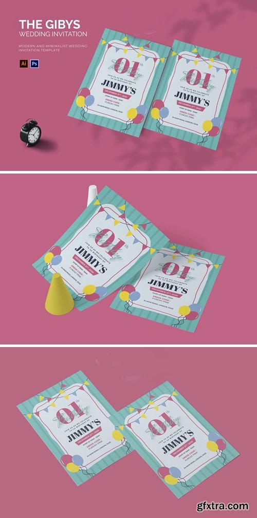 Gibys Happy - Birthday Invitation