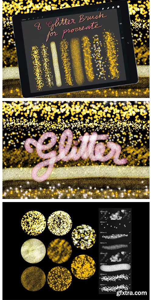 Glitter Brushes for Procreate Ipad 6091724