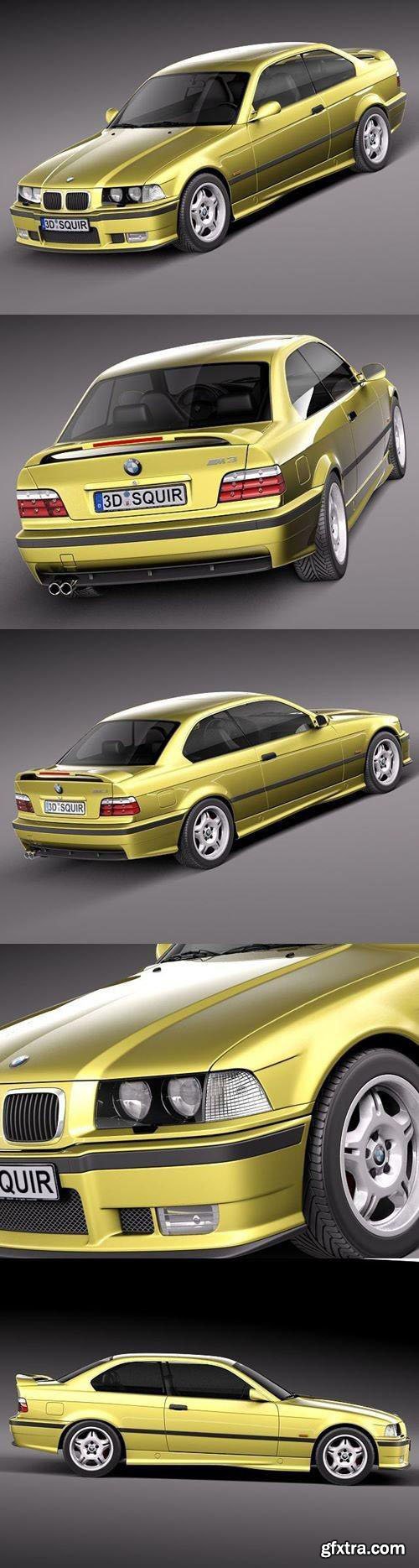 BMW M3 e36 1992-1999 3D Model