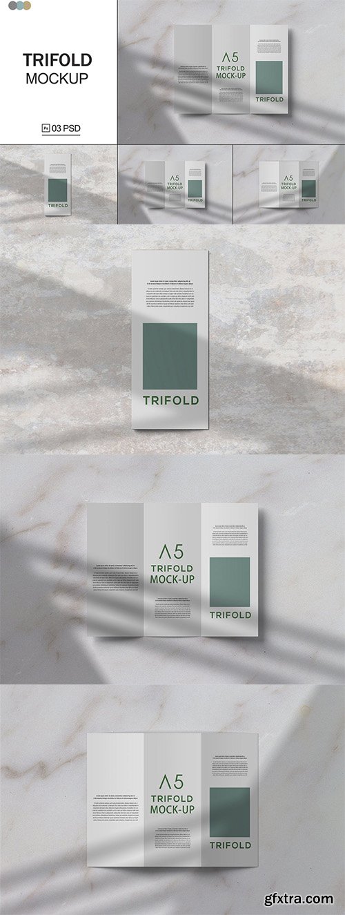 Trifold Brochure Mockup Trifold Brochure Mockup