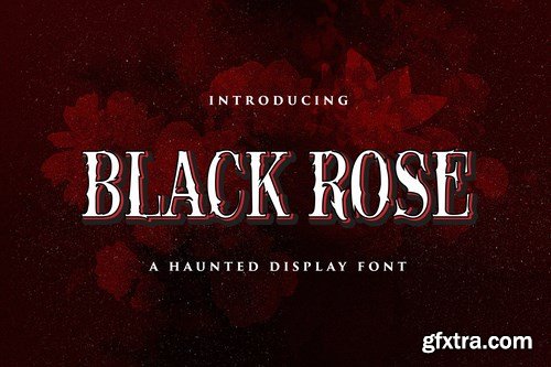 Black Rose - Haunted Display Font