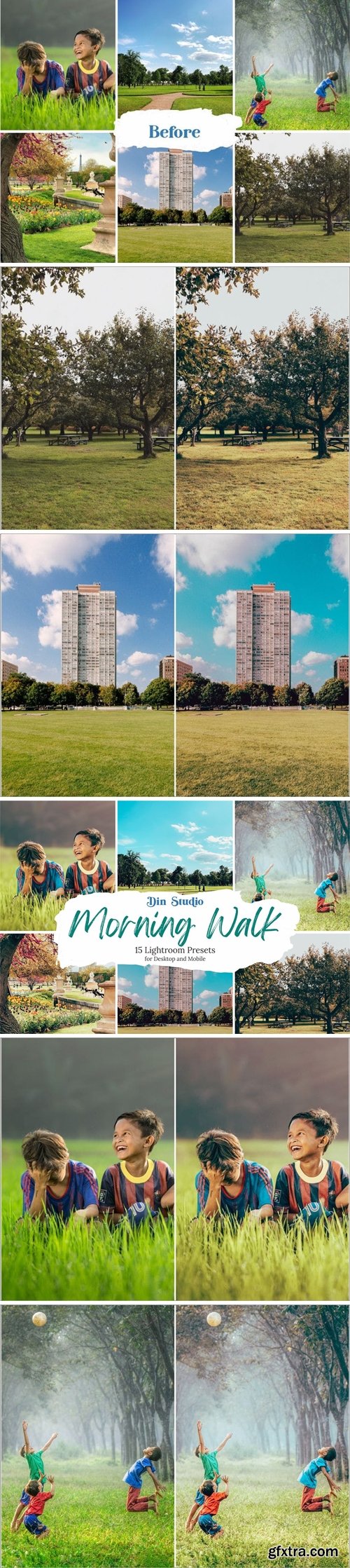 CreativeMarket - Morning Walk Lightroom Presets 5481904