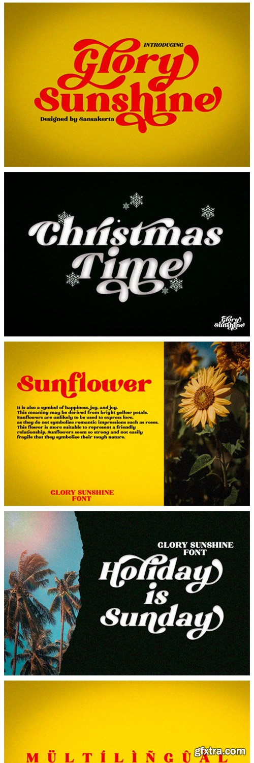 Glory Sunshine Font Glory Sunshine Font