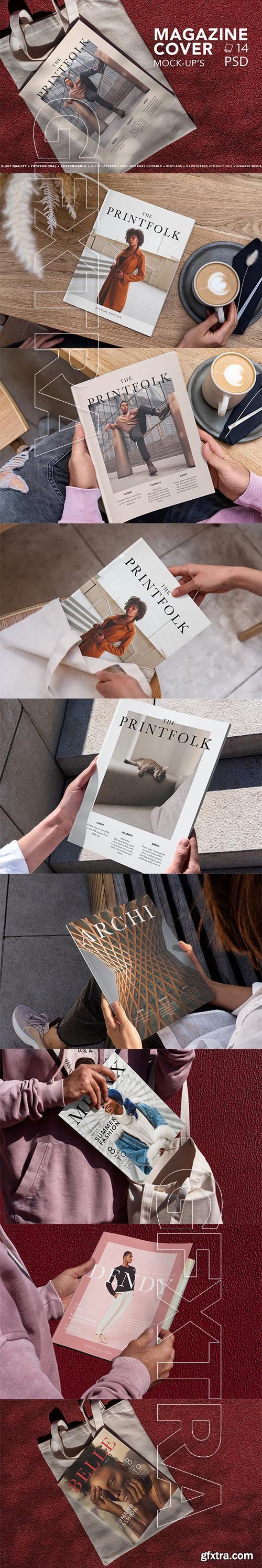 CreativeMarket - Magazine Cover Mock-Up 5500788