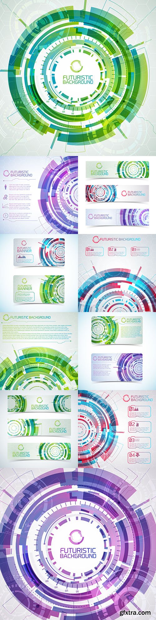 Virtual and technology abstract element background
