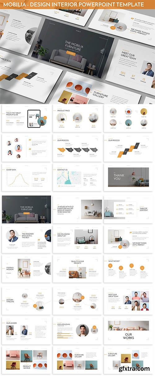 Mobilia - Design Interior Powerpoint Template Mobilia - Design Interior Powerpoint Template
