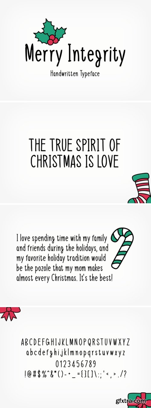 Merry Integrity Font