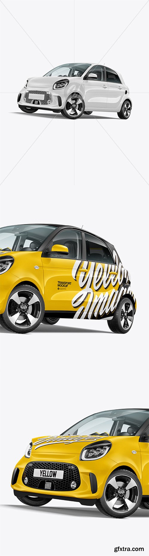 Hatchback Mockup - Half Side View 67378 Hatchback Mockup - Half Side View 67378