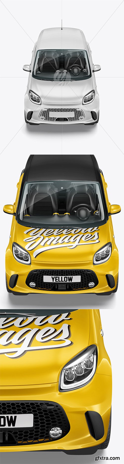 Hatchback Mockup - Front View (High-Angle Shot) 67466