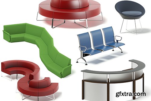 Cuberbrush - Reception Furniture 3D Models Collection 1 Cuberbrush - Reception Furniture 3D Models Collection 1