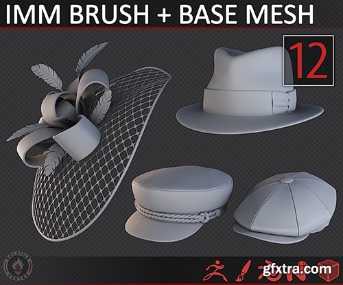 Cuberbrush - STYLIZED HATS/CAPS Cuberbrush - STYLIZED HATS/CAPS