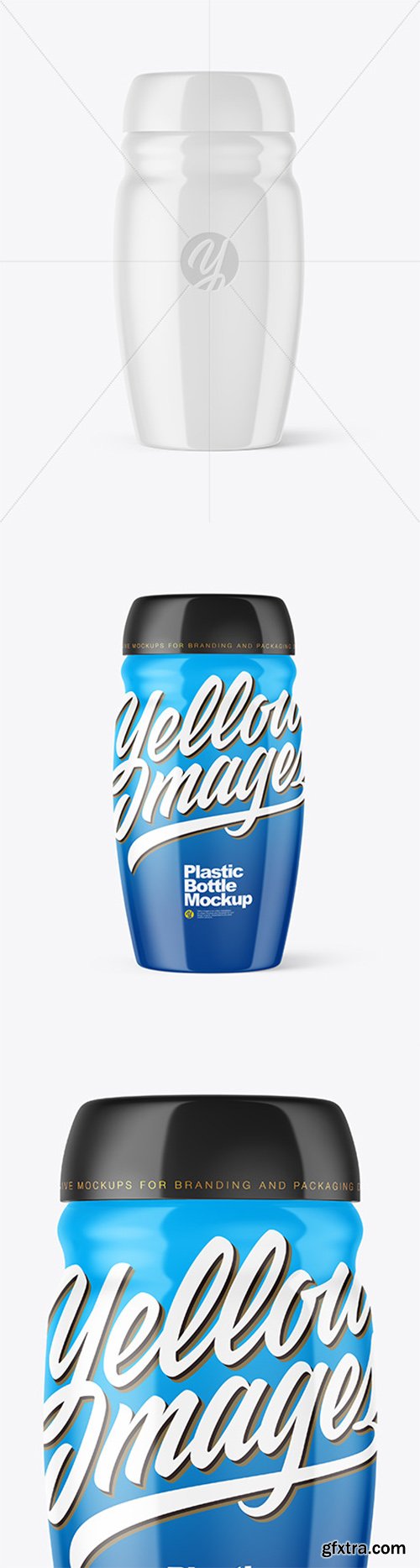 Glossy Plastic Bottle Mockup 66505 Glossy Plastic Bottle Mockup 66505