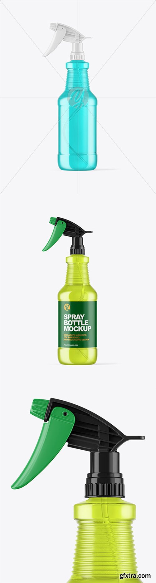 Color Plastic Spray Bottle Mockup 66485