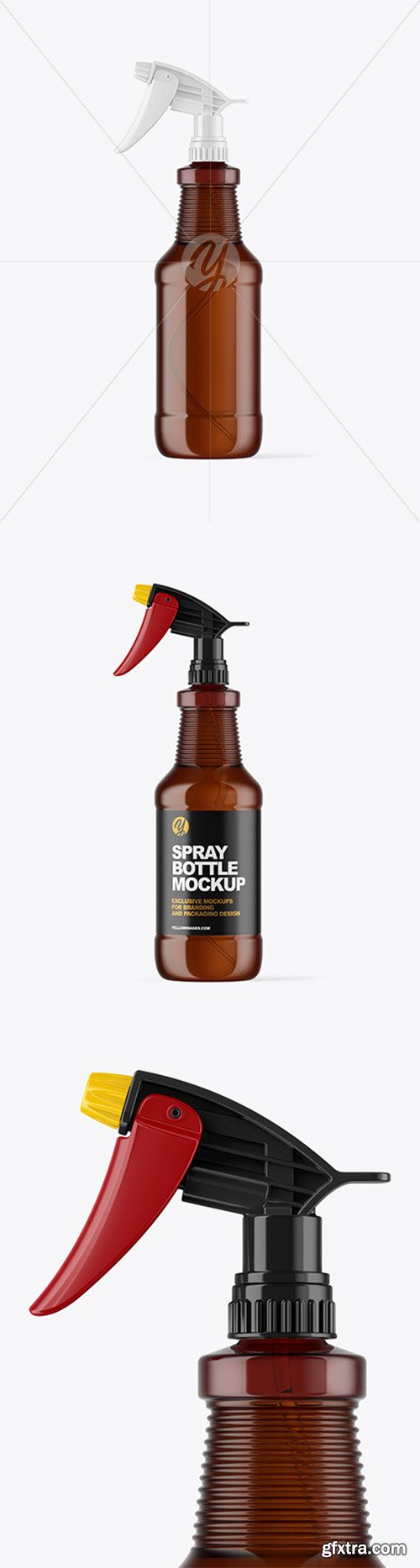 Amber Spray Bottle Mockup 66581 Amber Spray Bottle Mockup 66581