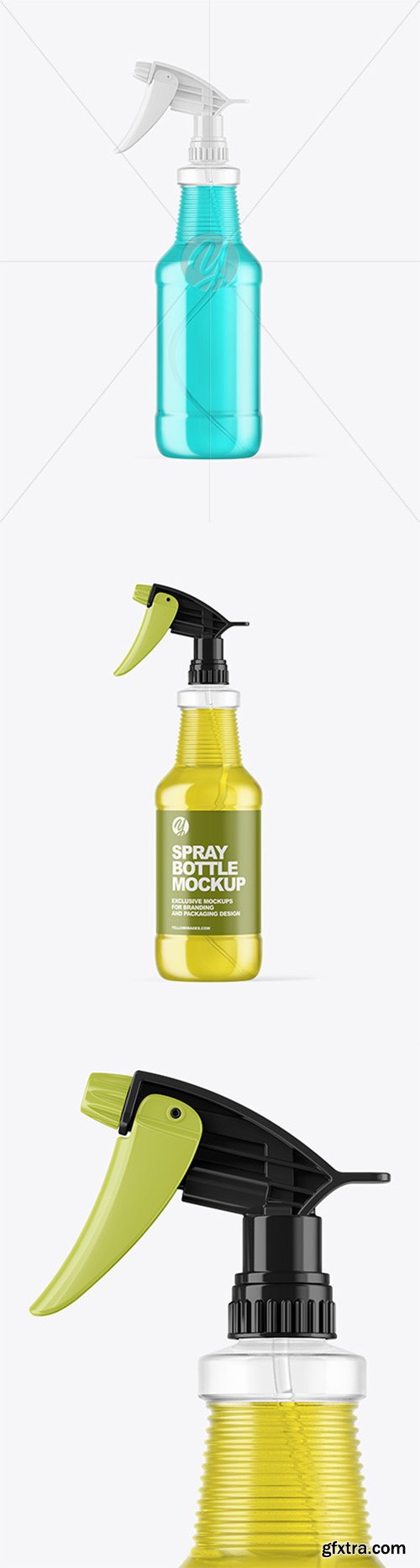 Color Liquid Spray Bottle Mockup 66597 Color Liquid Spray Bottle Mockup 66597