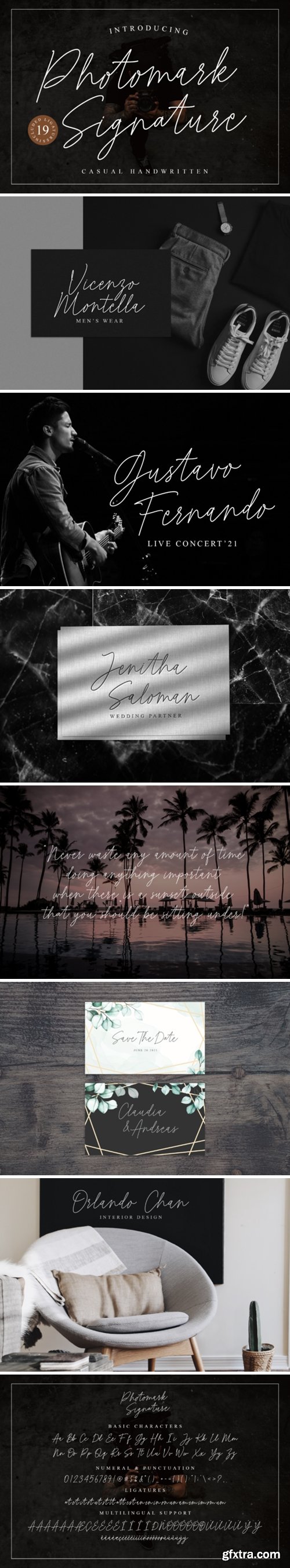 Photomark Signature Font