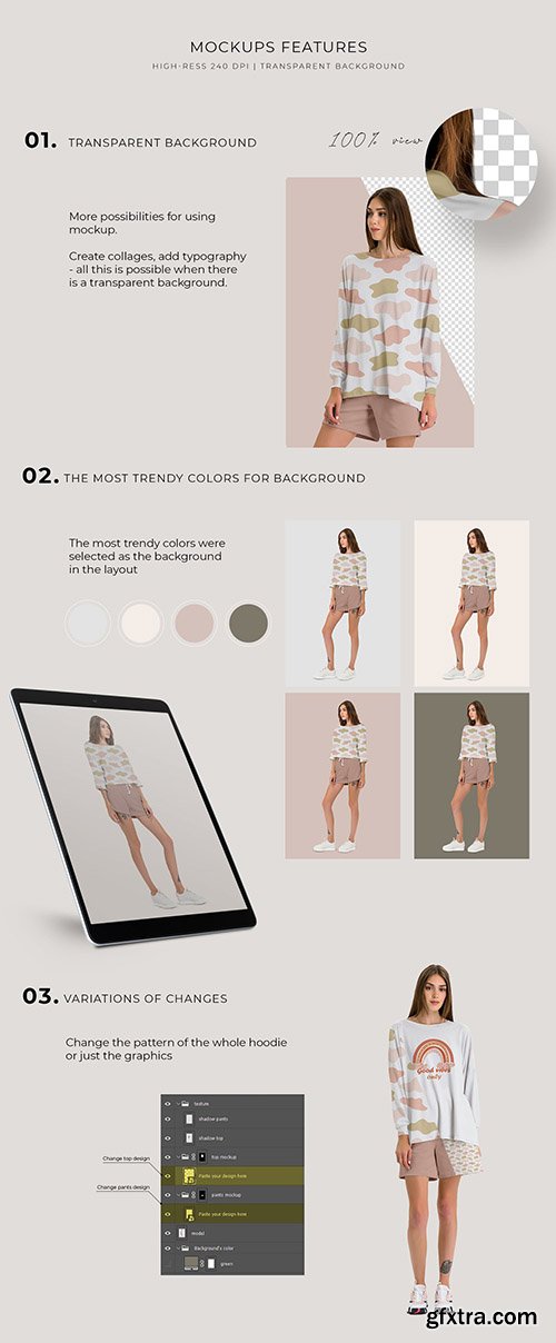 CreativeMarket - Casual Sport Clothes Mockup Set 5383783