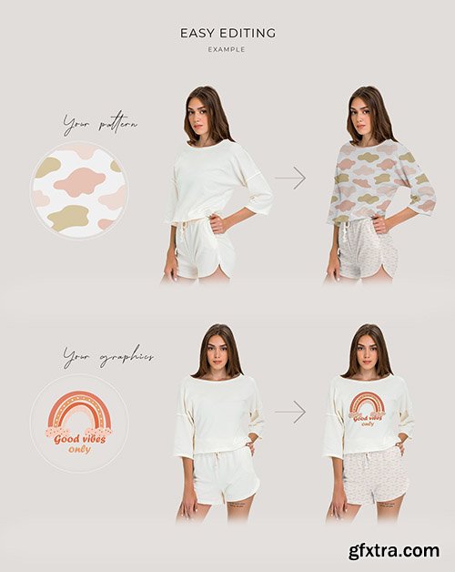 CreativeMarket - Casual Sport Clothes Mockup Set 5383783