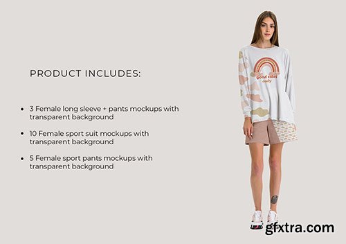 CreativeMarket - Casual Sport Clothes Mockup Set 5383783