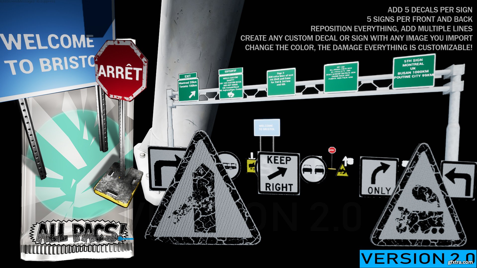 Road Sign & Billboard Generator Pack » GFxtra