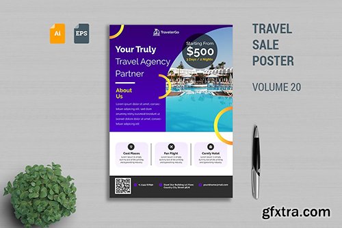 Travel Sale Poster Template Vol. 20