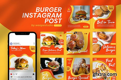 Burger Instagram Post