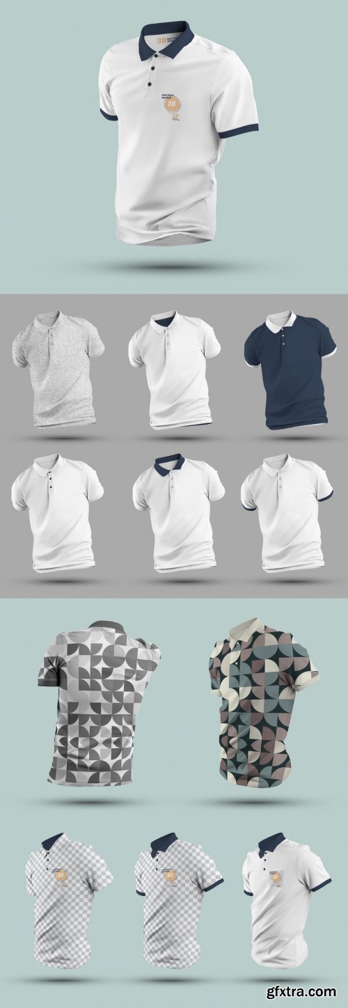4 Polo Shirt Mockups 382467776