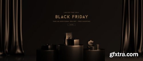 Black friday sale mockup