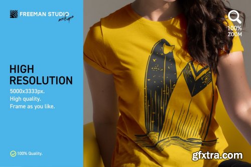 CreativeMarket - T-Shirt Mock-Up Set 3791241