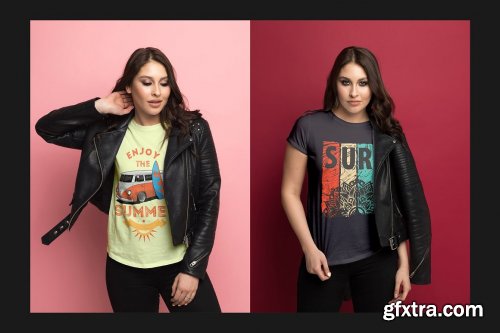 CreativeMarket - T-Shirt Mock-Up Set 3791241