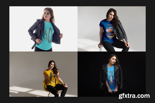 CreativeMarket - T-Shirt Mock-Up Set 3791241