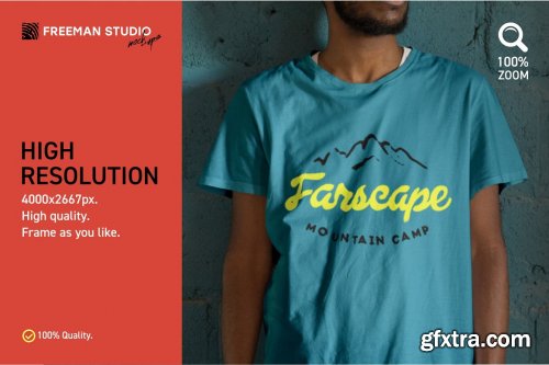 CreativeMarket - T-Shirt Mock-Up Set 3809721