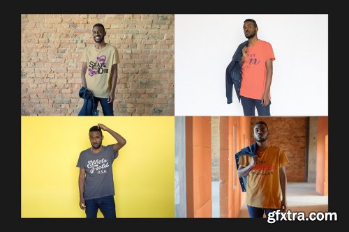 CreativeMarket - T-Shirt Mock-Up Set 3809721