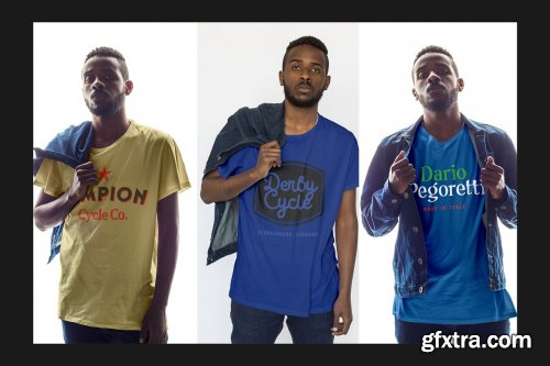 CreativeMarket - T-Shirt Mock-Up Set 3809721