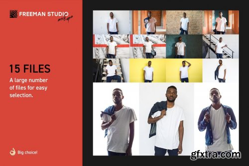 CreativeMarket - T-Shirt Mock-Up Set 3809721