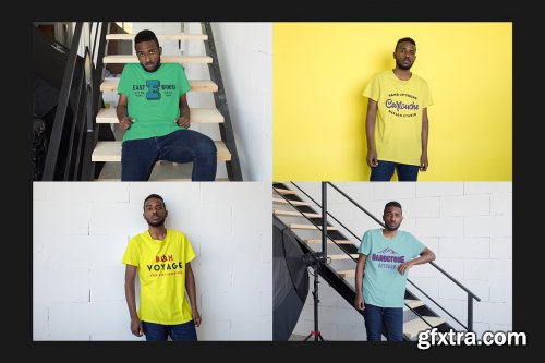 CreativeMarket - T-Shirt Mock-Up Set 3809721