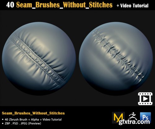 40 Seam Brushes Without Stitches + Video Tutorial