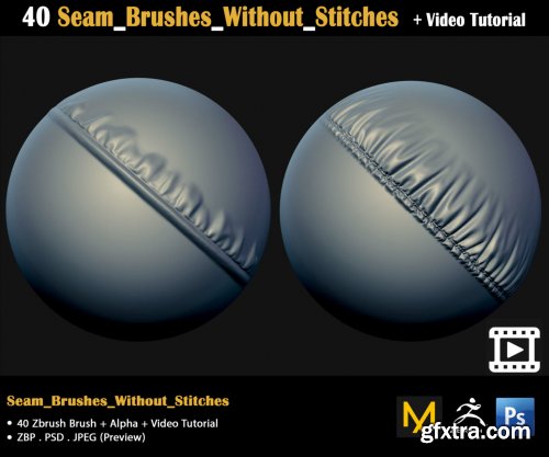 40 Seam Brushes Without Stitches + Video Tutorial