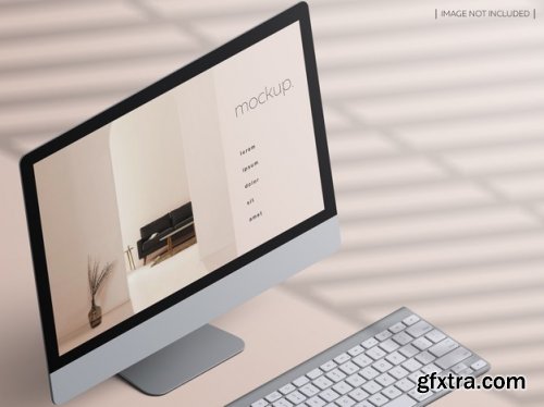 Isometric responsive devices screen mockup
