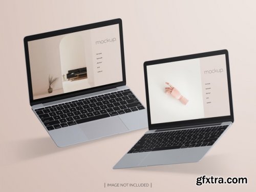 Isometric responsive devices screen mockup