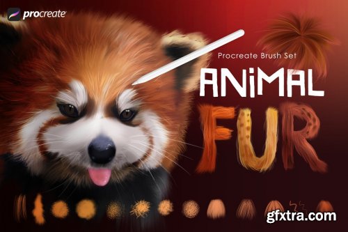 CreativeMarket - Animal Fur Procreate Brushes 5476074