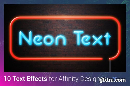 CreativeMarket - Neon Text Effect Affinity Designer 4983521