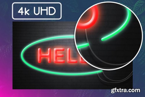 CreativeMarket - Neon Text Effect Affinity Designer 4983521