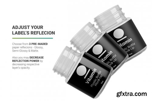 CreativeMarket - Vitamins Bottle Mockup 5263320