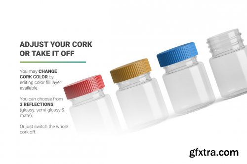 CreativeMarket - Vitamins Bottle Mockup 5263320